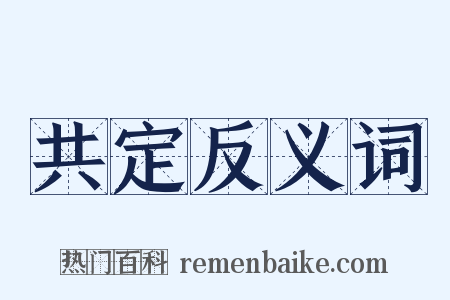 共定反义词是什么意思的图片